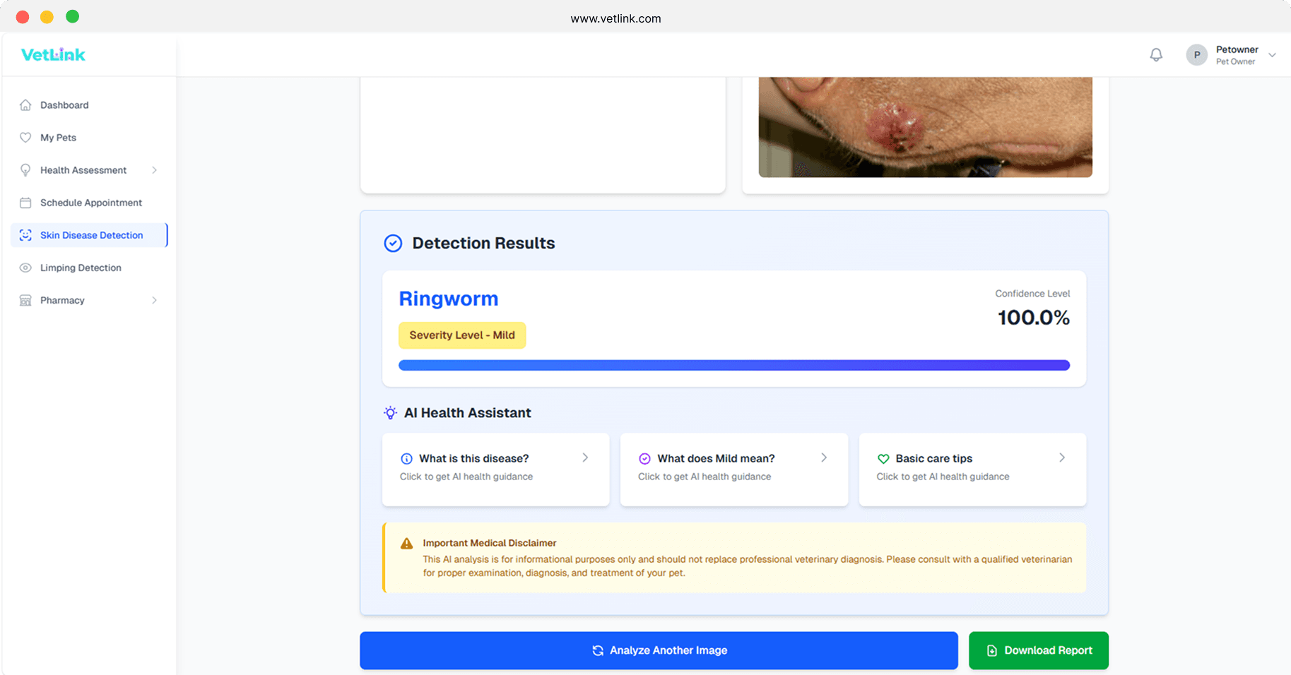 VetLink - Smart Pet Healthcare System - Screenshot 3